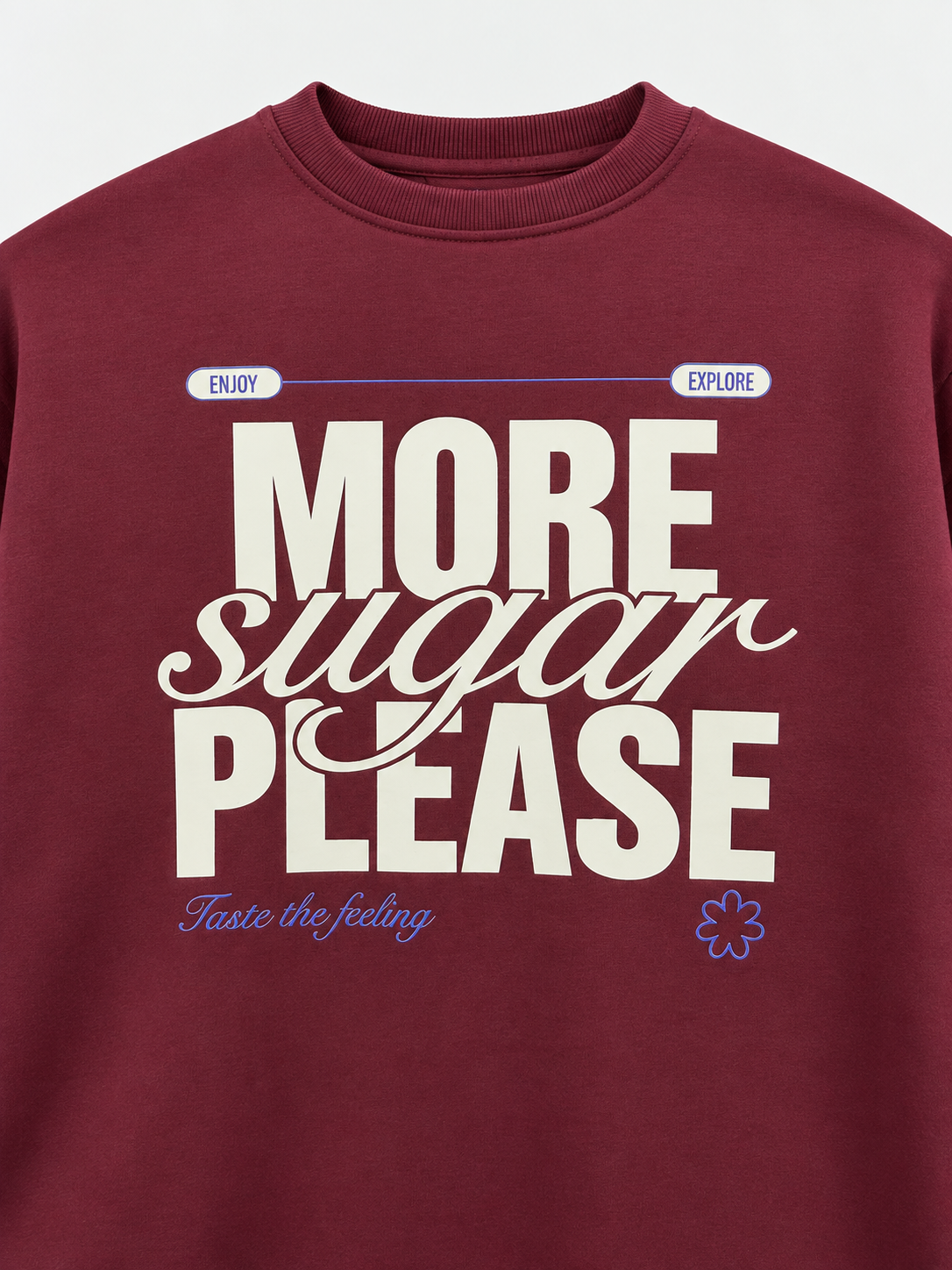 MORE SUGAR PLEASE — Boxy Graphic T-Shirt