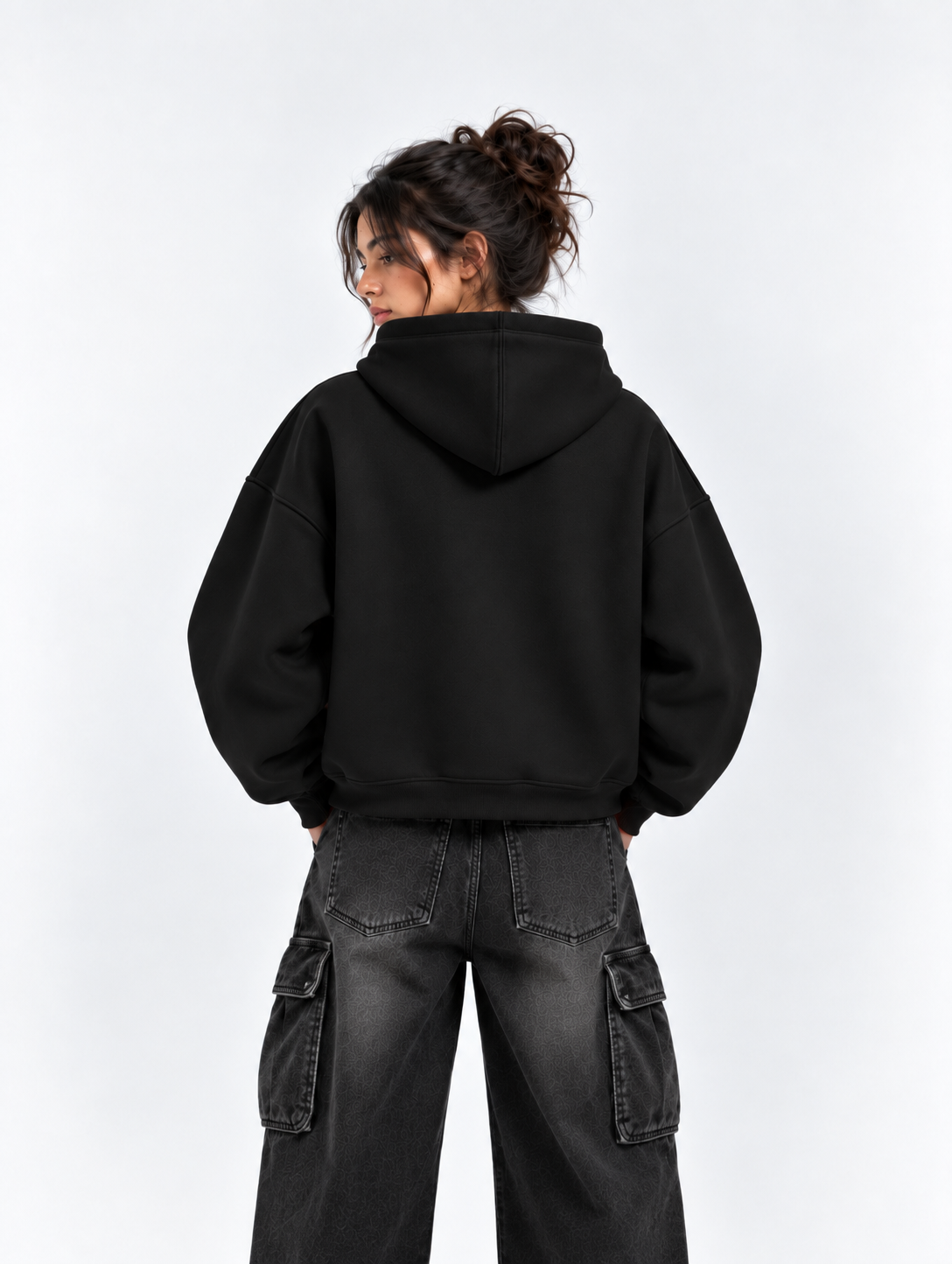 OFFGRIDS Boxy Fit Hoodie (Black)