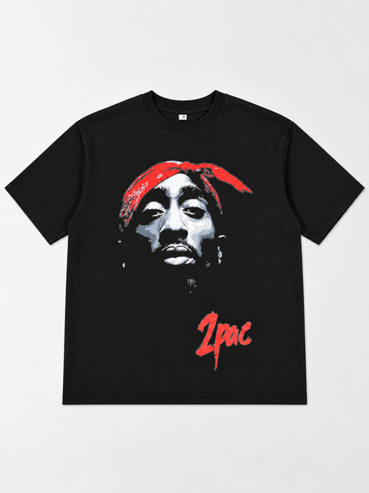 “2Pac” Graphic T-Shirt – Black