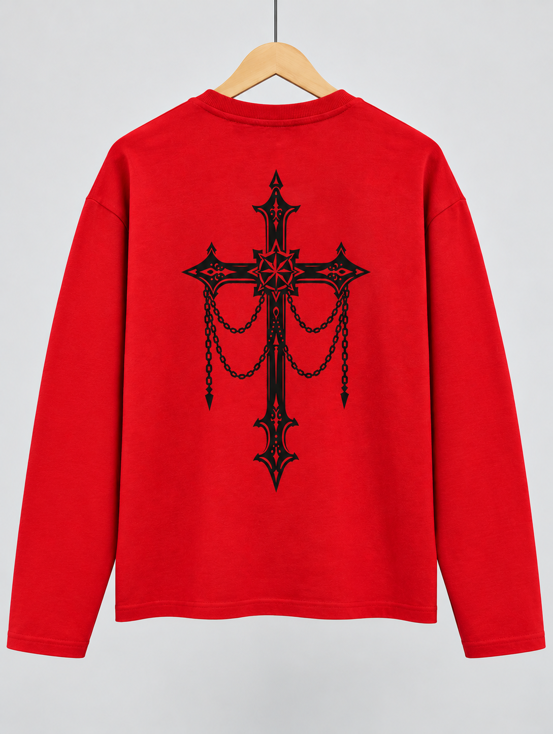 Unforgettable Red Graphic Full-Sleeve T-Shirt – OFFGRIDS