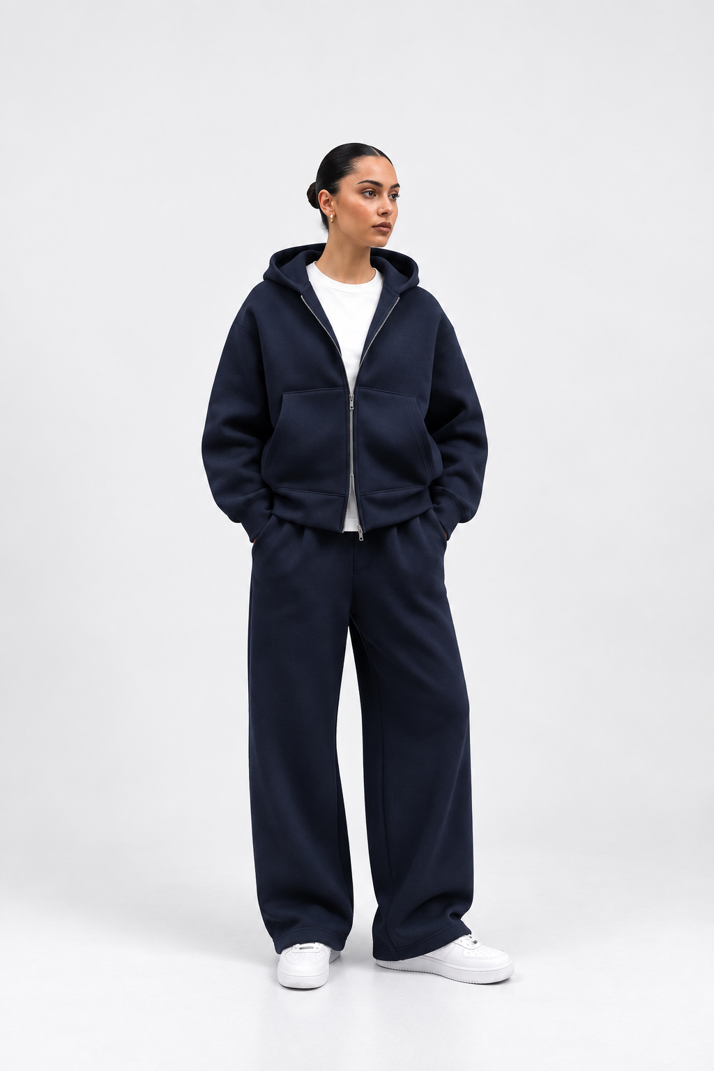 Tech Baggy Tracksuit – Navy Blue