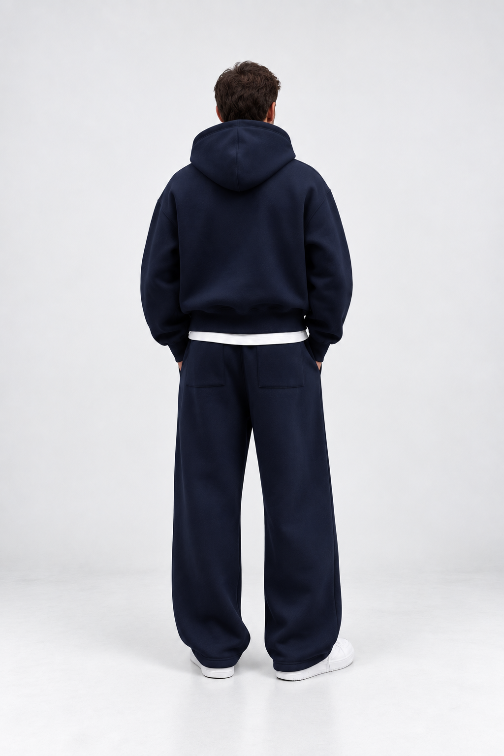 Tech Baggy Tracksuit – Navy Blue