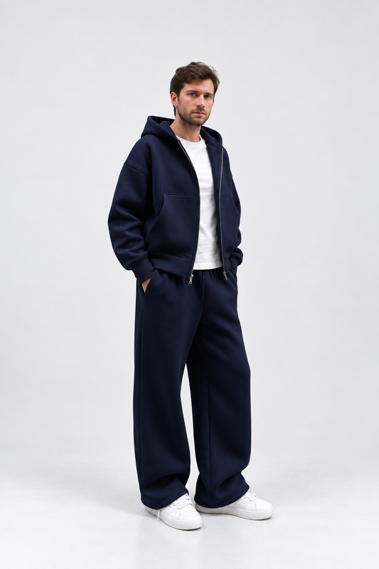 Tech Baggy Tracksuit – Navy Blue