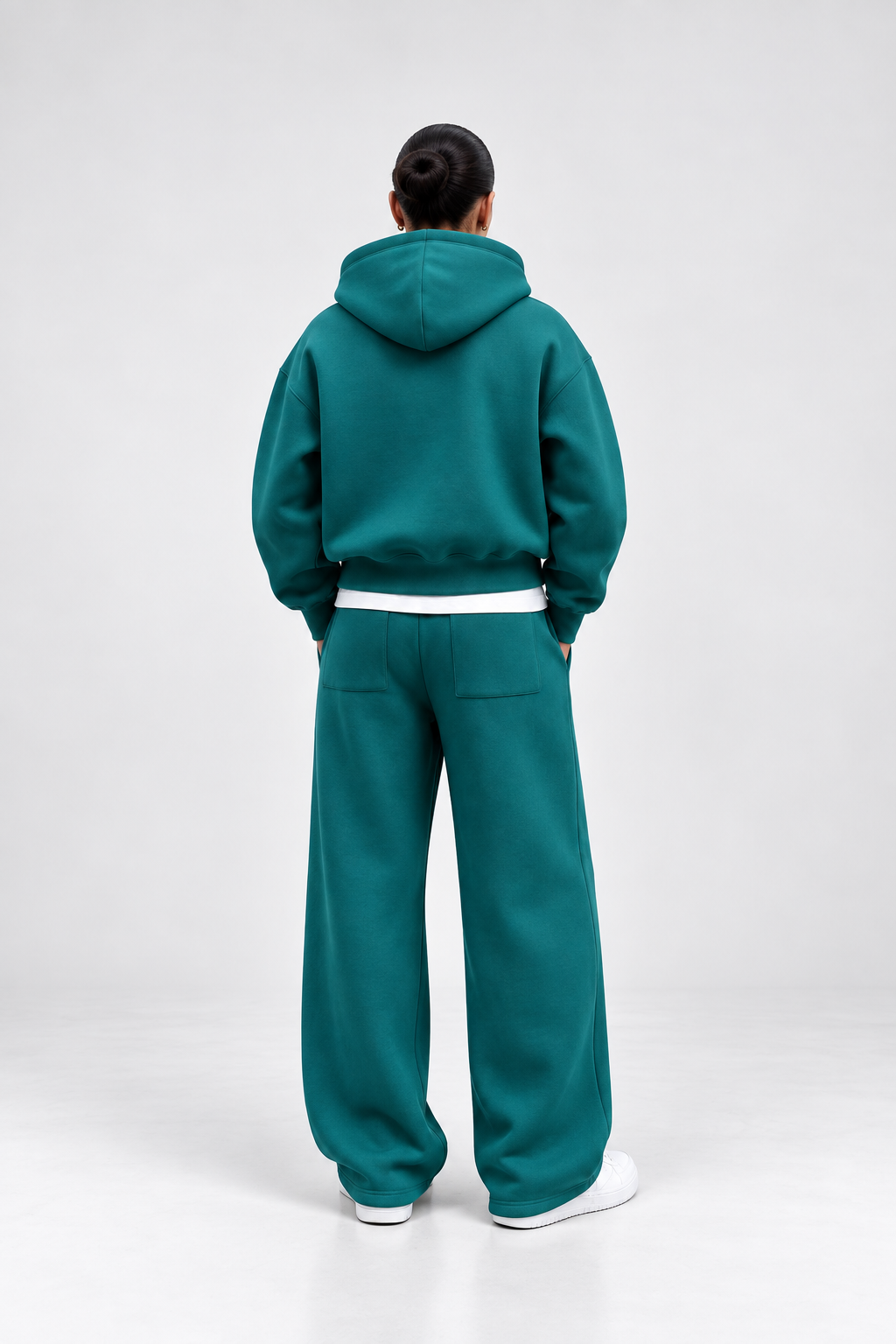 Tech Baggy Tracksuit – Teal Green