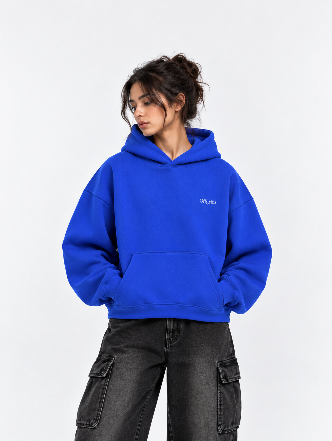OFFGRIDS Boxy Fit Hoodie (Royal Blue)