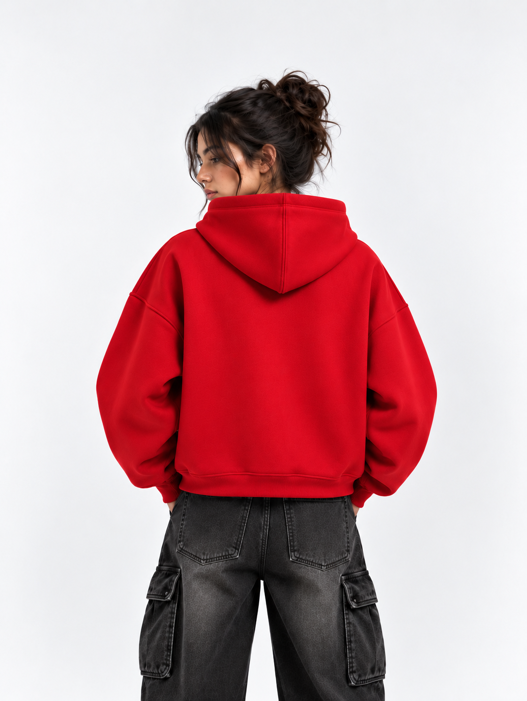 OFFGRIDS Boxy Fit Hoodie (Red)