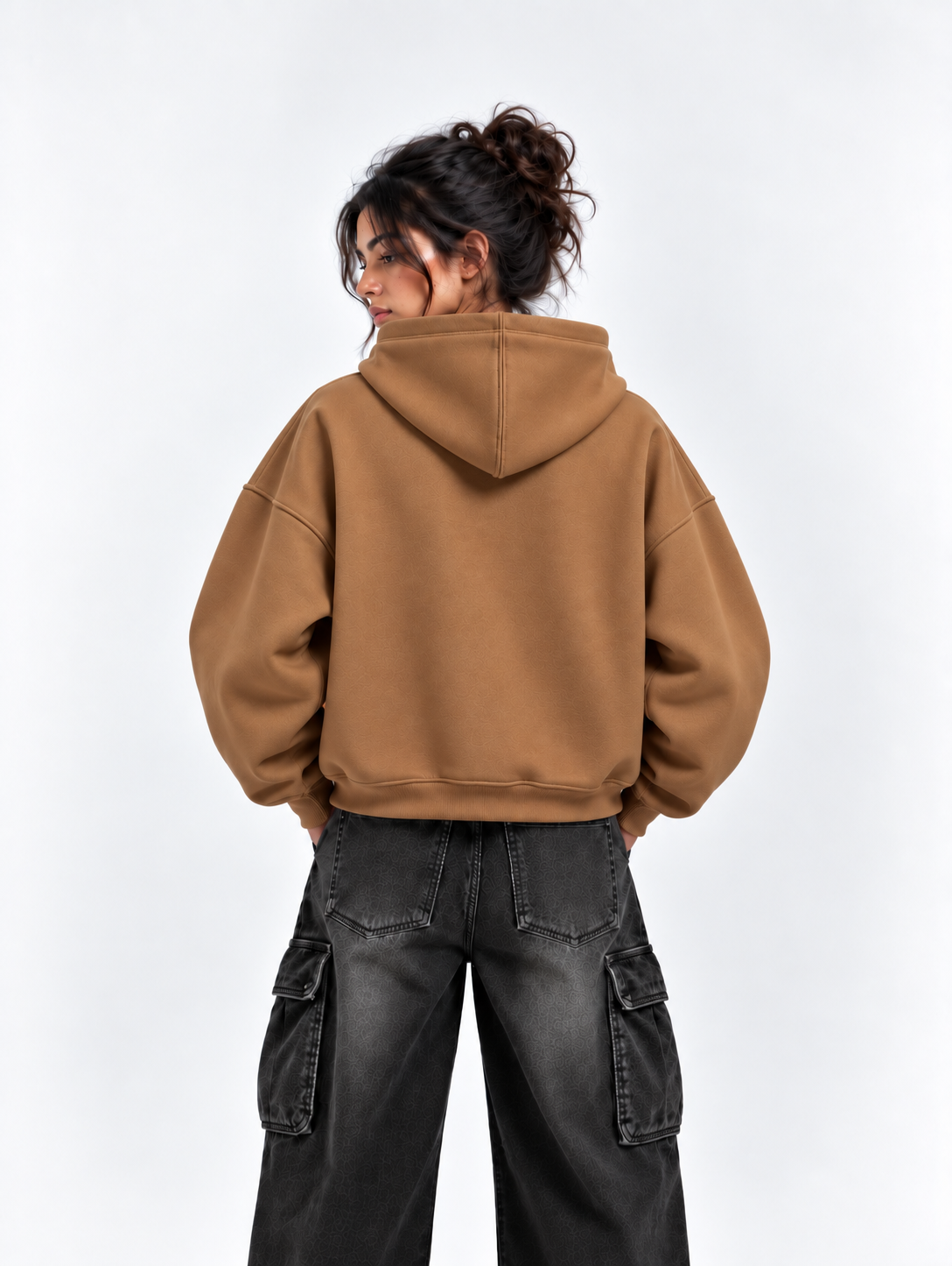 OFFGRIDS Boxy Fit Hoodie (Caramel brown)