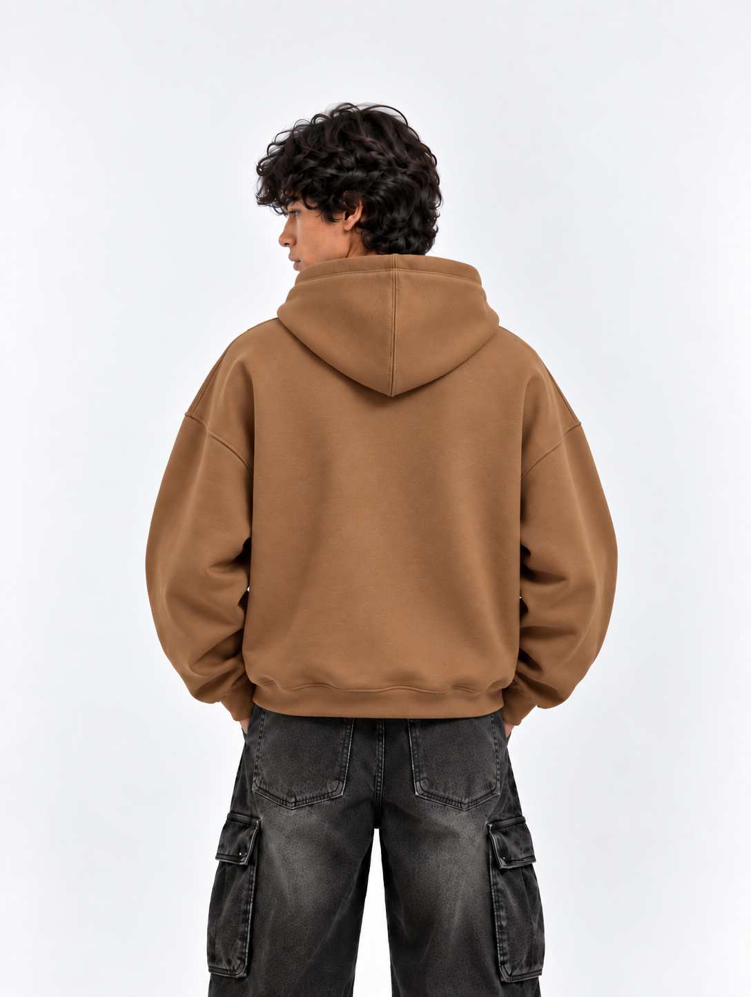 OFFGRIDS Boxy Fit Hoodie (Caramel brown)