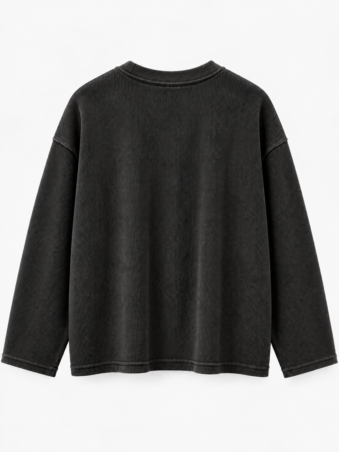 Unforgettable – Black Ribbed Waffle