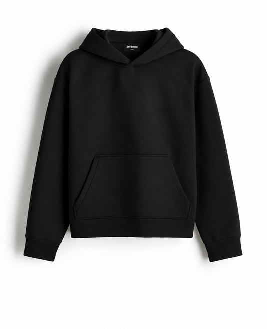 OFFGRIDS Boxy Fit Hoodie (Black)