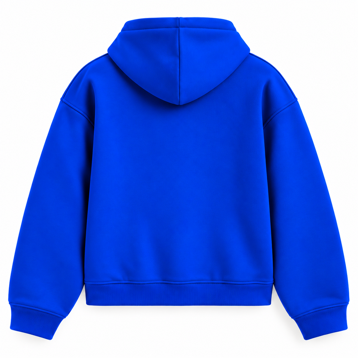 Essential Royal Blue Double-Zipper Hoodie