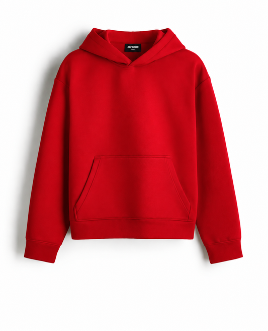 OFFGRIDS Boxy Fit Hoodie (Red)