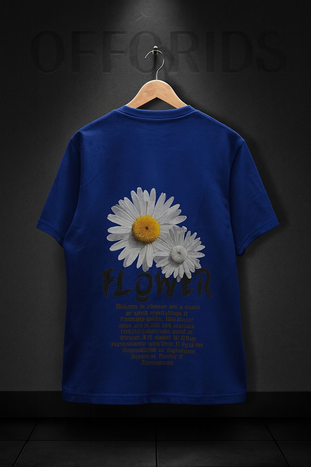 Blue Daisy Flower Tshirt