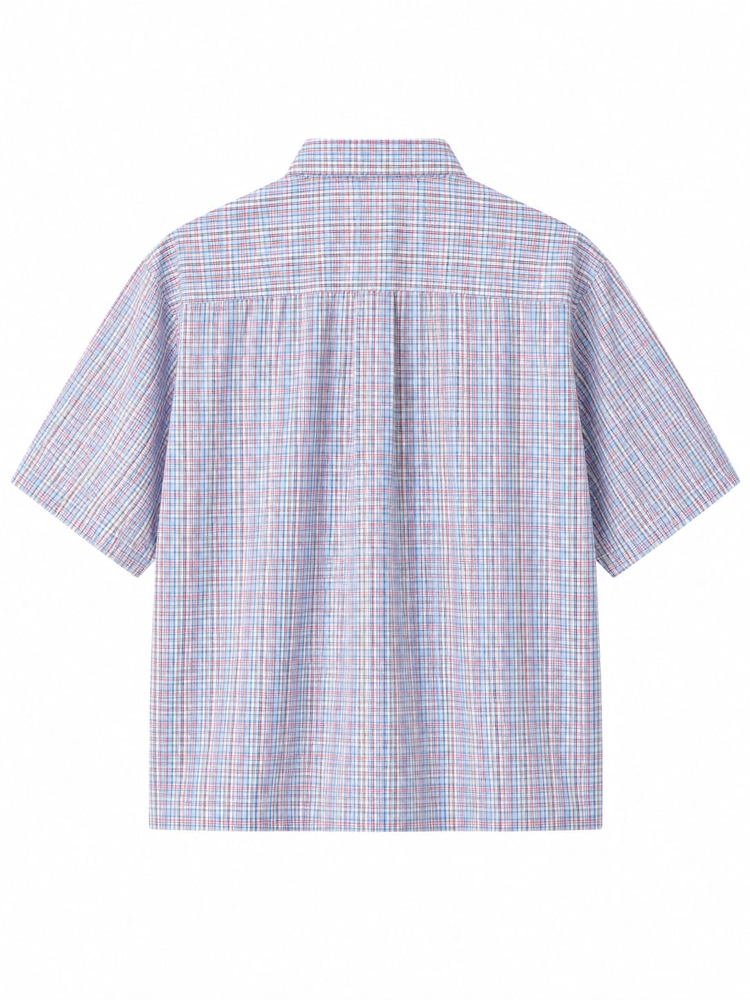 OFFGRIDS Unisex Multicolor Checkered Boxy Shirt | Premium Oversized Half Sleeve Streetwear Shirt