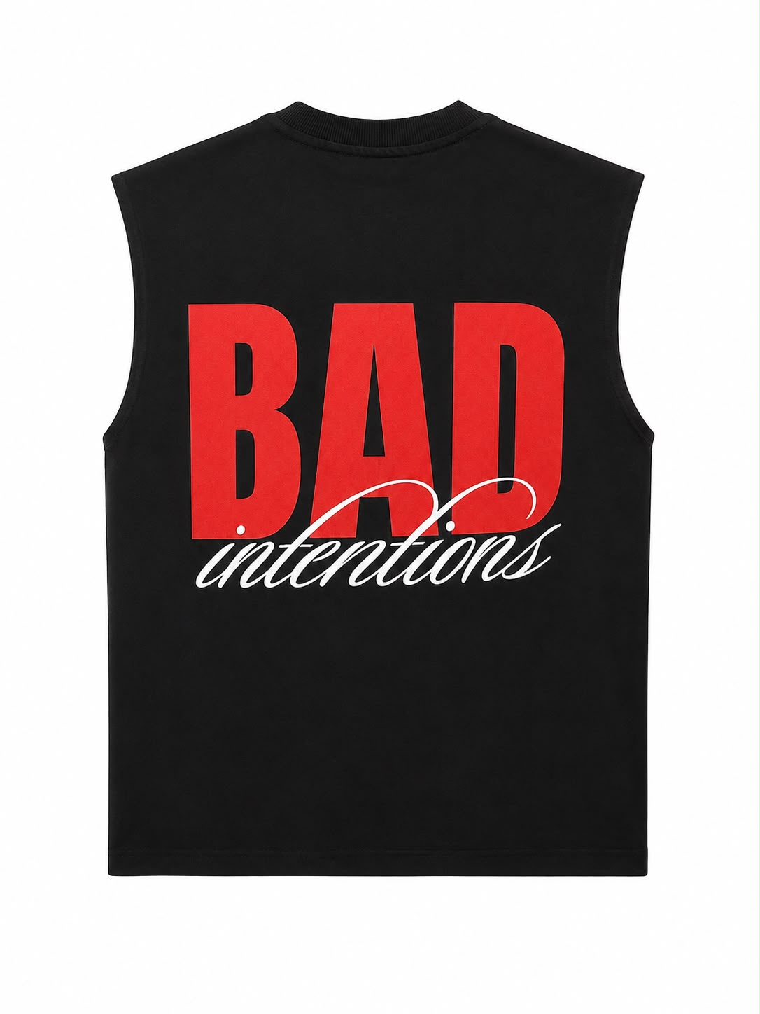 OFFGRIDS Unisex BAD Intentions Oversized Tank Top | Premium Sleeveless Streetwear Tee