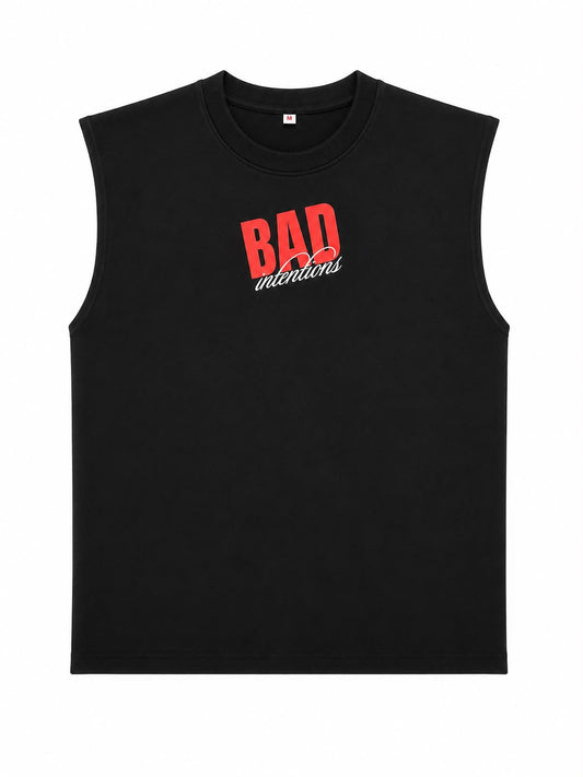 OFFGRIDS Unisex BAD Intentions Oversized Tank Top | Premium Sleeveless Streetwear Tee