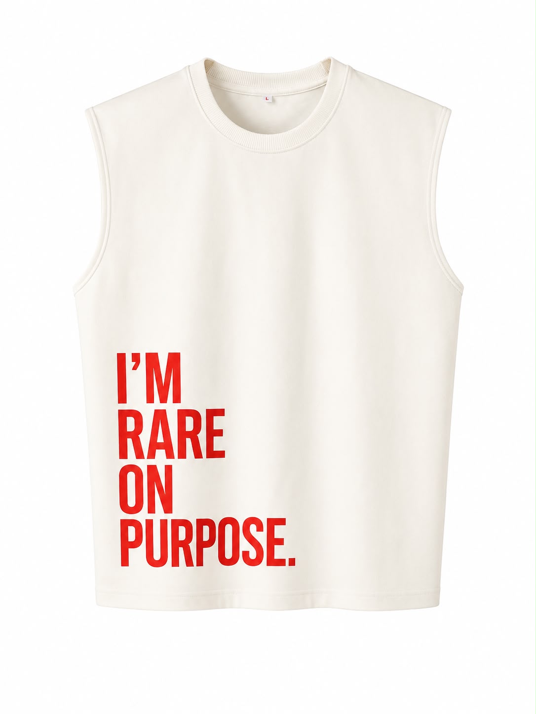 OFFGRIDS Unisex I'm Rare On Purpose Oversized Tank Top | Premium Graphic Sleeveless Streetwear Tee