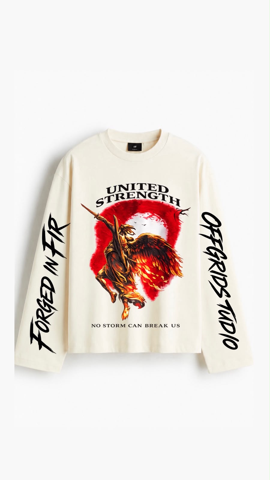 United Strength Graphic Full Sleeves T-Shirt
