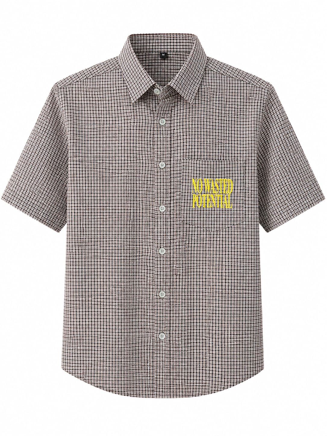 Nova Grid Printed Oversized Shirt