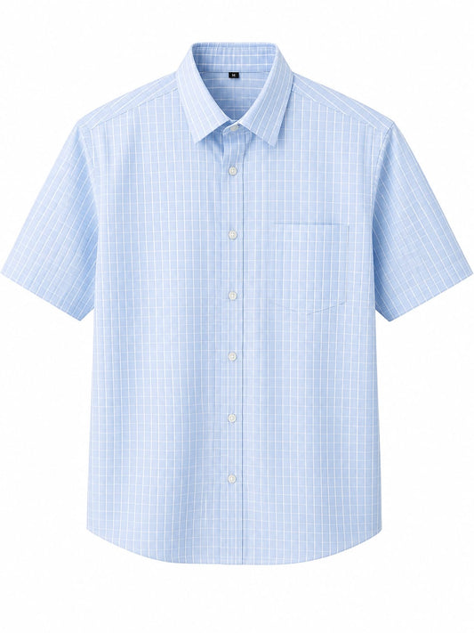 Skyline Blue Check Oversized Shirt
