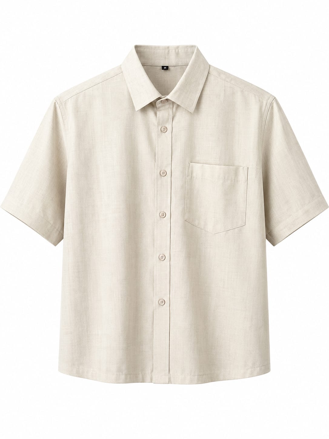 Linen Beige Relaxed Shirt