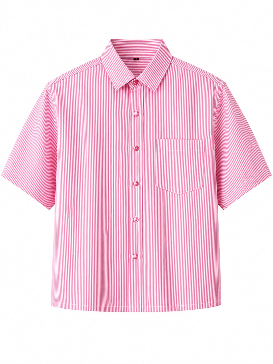Blush Pink Stripe Oversized Shirt
