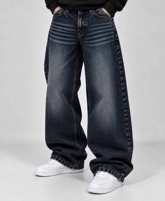 OFFGRIDS  Baggy Jeans – Deep Blue