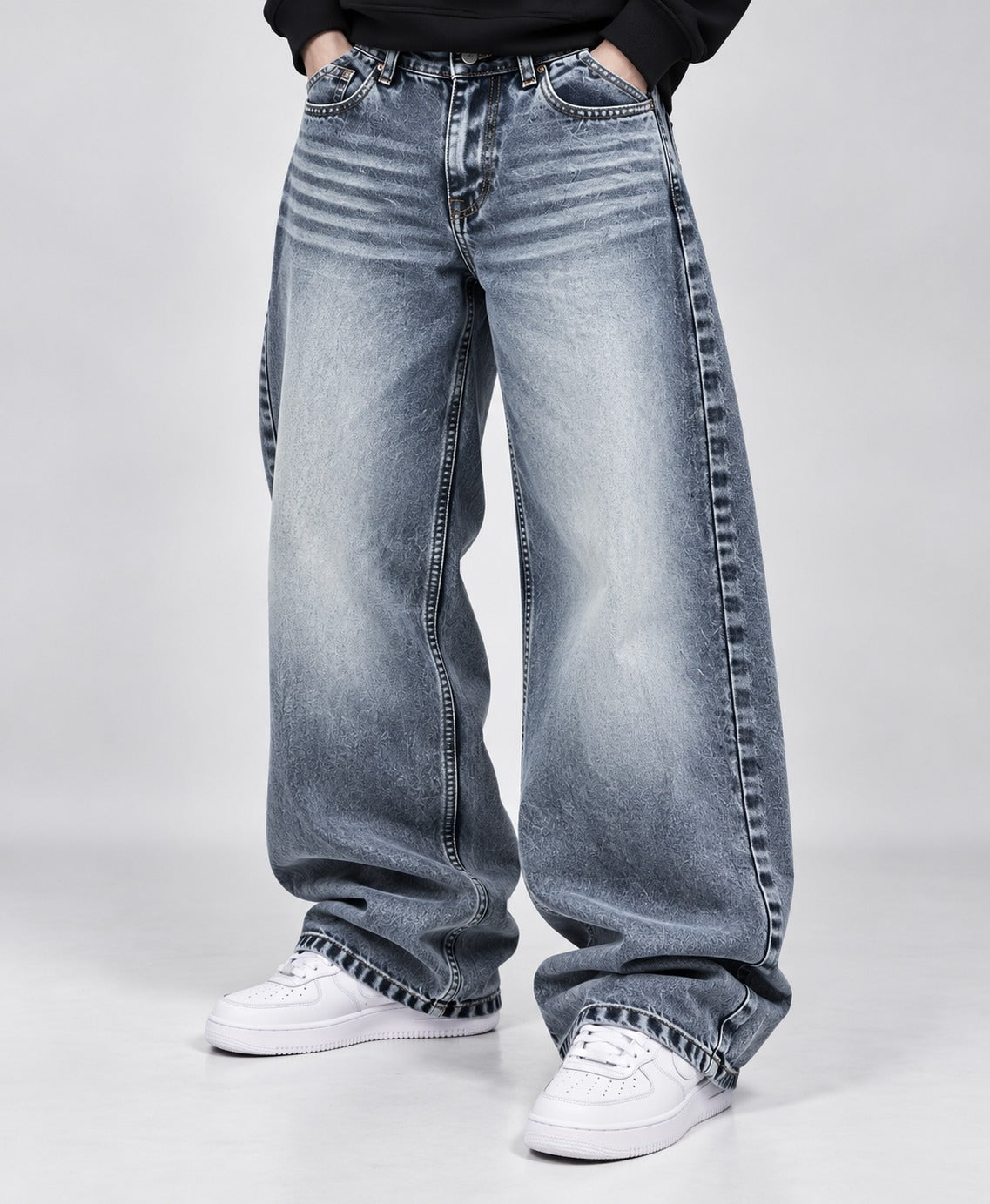 OFFGRIDS  Baggy Jeans – Light Blue