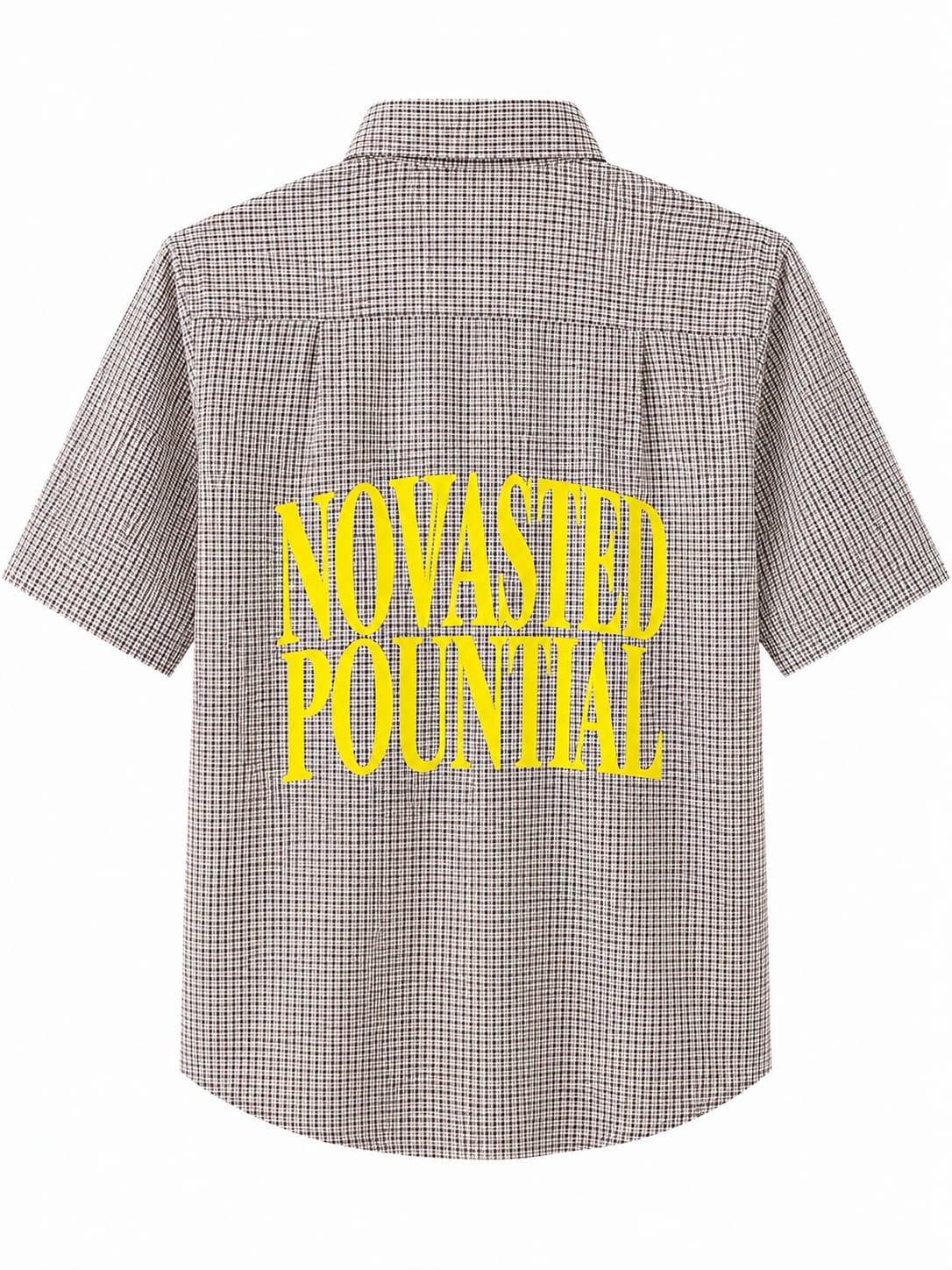 Nova Grid Printed Oversized Shirt